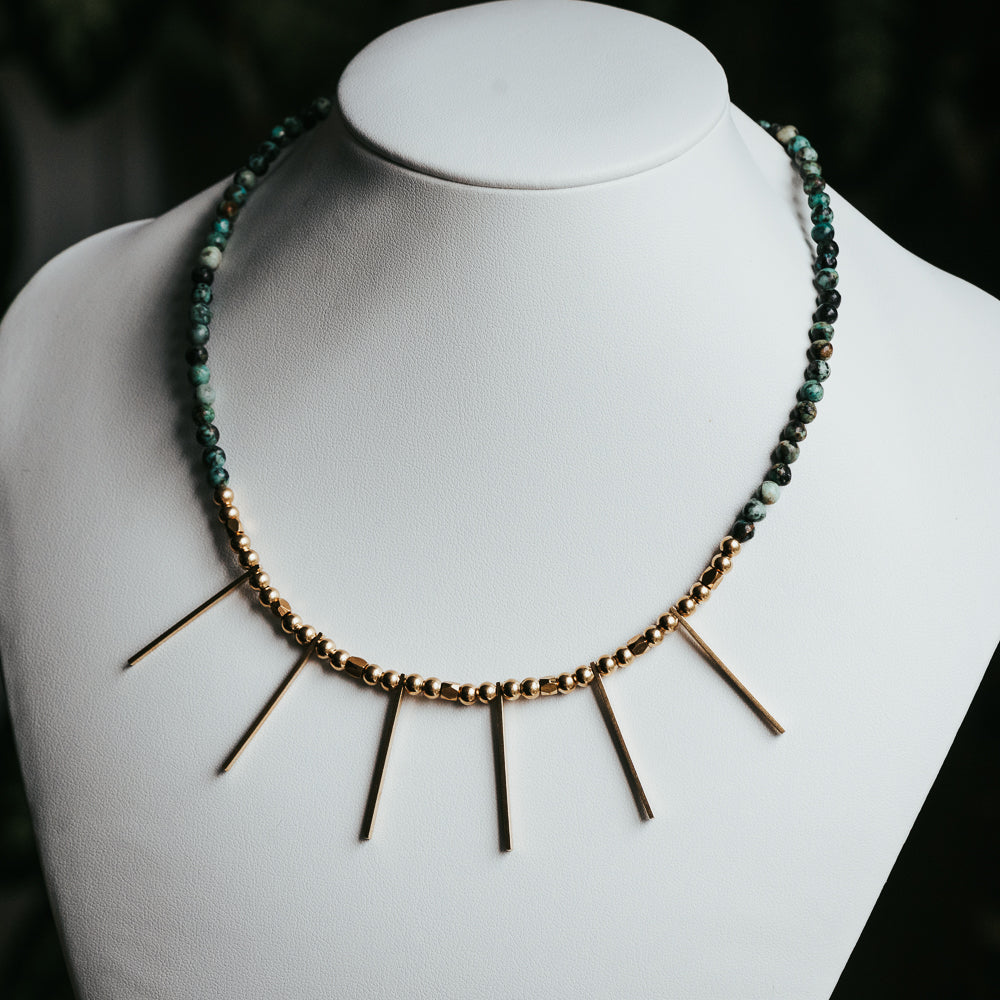 La Diosa | Collar de turquesa africana