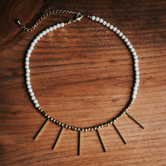 La Diosa | Collar de piedras preciosas fósiles