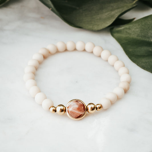 Revolve Gemstone Bracelet | Sunstone