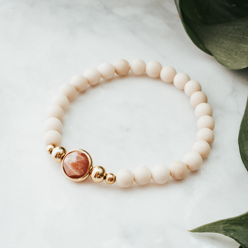 Revolve Gemstone Bracelet | Sunstone