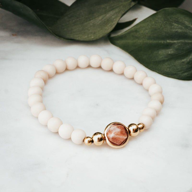 Revolve Gemstone Bracelet | Sunstone