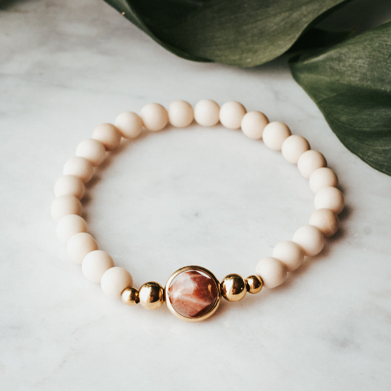 Revolve Gemstone Bracelet | Sunstone