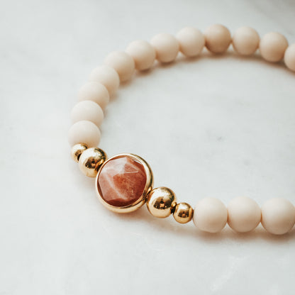 Revolve Gemstone Bracelet | Sunstone
