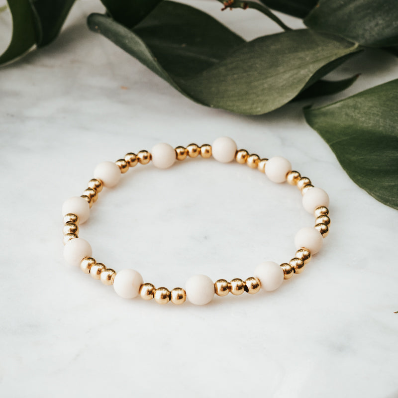 Orbit Gemstone Bracelet | Fossil & Brass