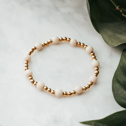 Orbit Gemstone Bracelet | Fossil & Brass