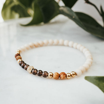 Geosedic Smokey Quartz Stacker Bracelet