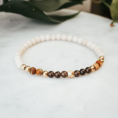 Geosedic Smokey Quartz Stacker Bracelet
