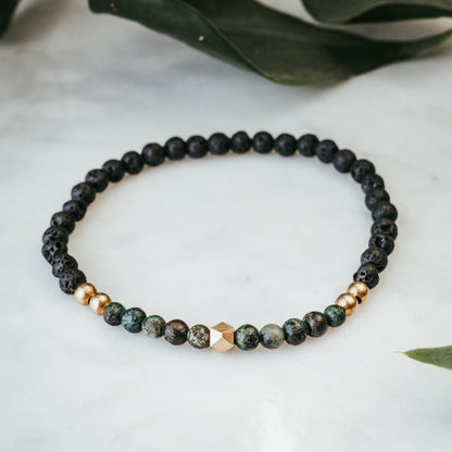 African Turquoise Bracelet Stack