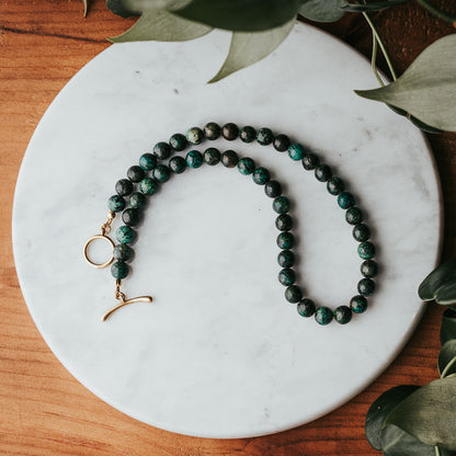 The Chunky OT | African Turquoise Jasper Gemstone Necklace