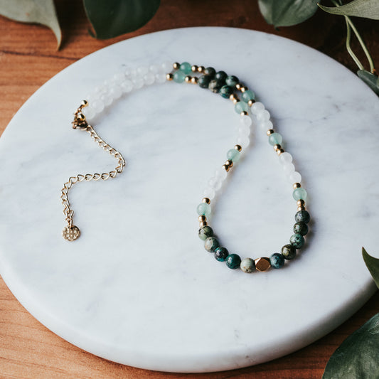 The River Hippie Gem Stacker | Gemstone Necklace