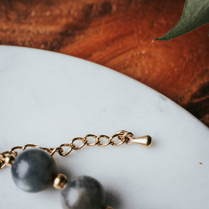 The Chunky Gem Stacker | Labradorite Gemstone Necklace