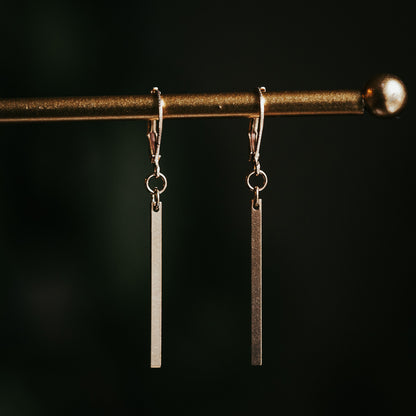 Minimalist Petite Bar Earrings