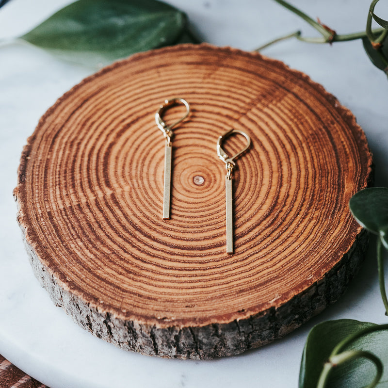 Minimalist Petite Bar Earrings