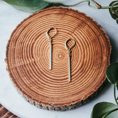 Minimalist Petite Bar Earrings