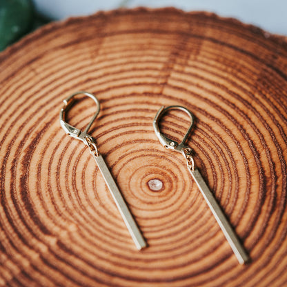 Minimalist Petite Bar Earrings