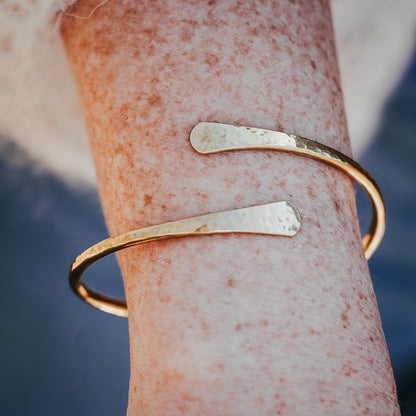The Ripple Cuff | Brass Cuff Bracelet