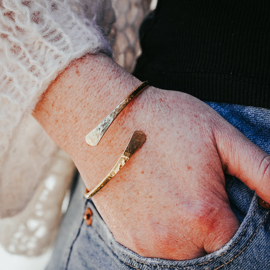 The Ripple Cuff | Brass Cuff Bracelet