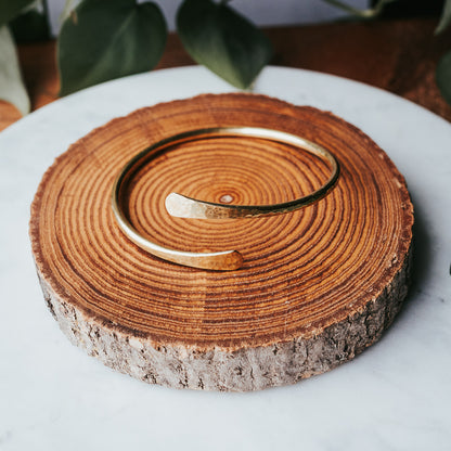 The Ripple Cuff | Brass Cuff Bracelet
