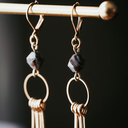 Little Fringe | Agate Fringe Earrings