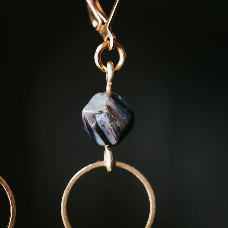 Little Fringe | Agate Fringe Earrings