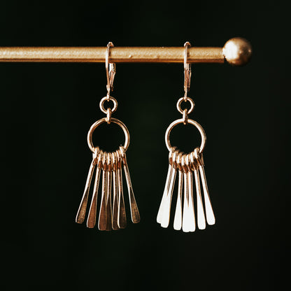Petite Petite | Brass Fringe Earring