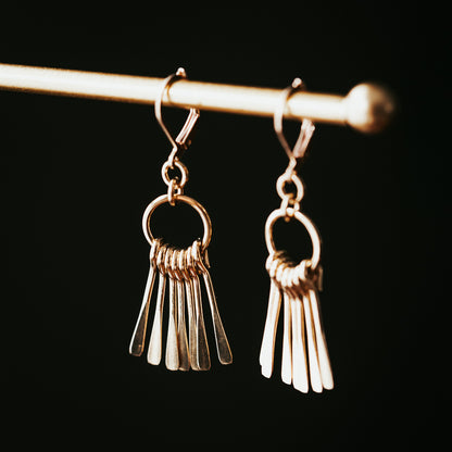 Petite Petite | Brass Fringe Earring