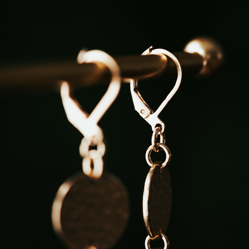 Golden Era | Brass Fringe Earrings