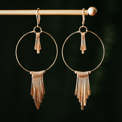 Light & Bold | Brass Fringe Earring