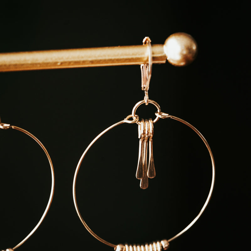 Light & Bold | Brass Fringe Earring