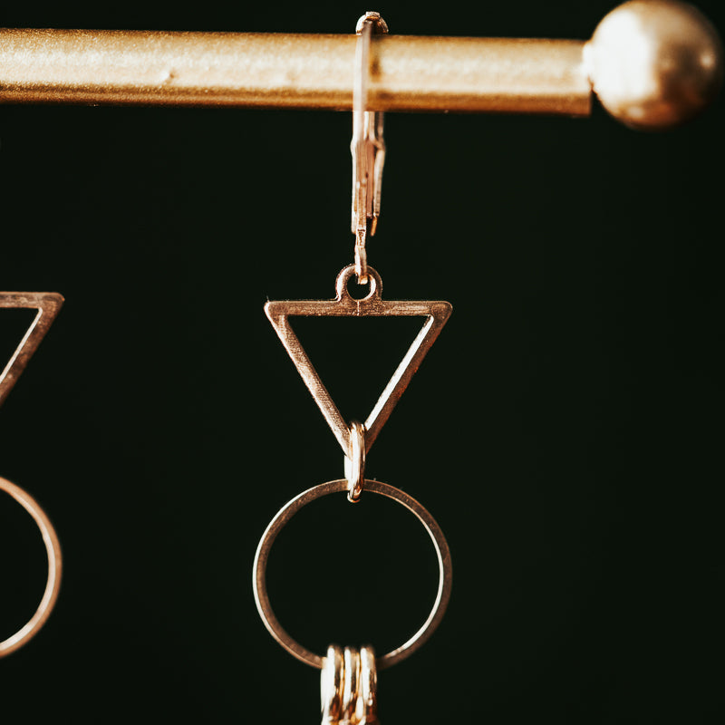 Little Cutie | Geometric Fringe Earrings