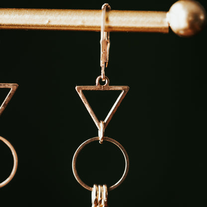Little Cutie | Geometric Fringe Earrings