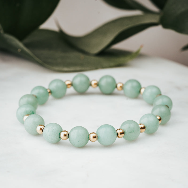 African Turquoise & Jade Bracelet Stack