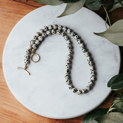 The Chunky OT | Dalmatian Jasper Gemstone Necklace