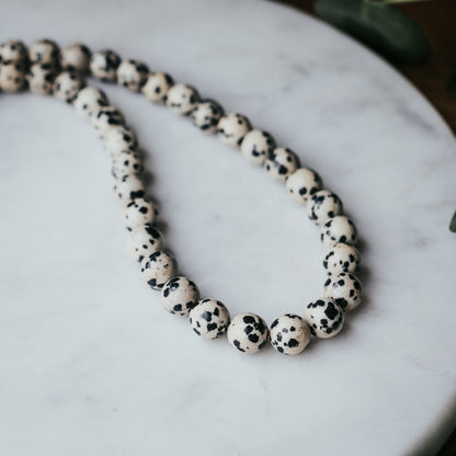 The Chunky OT | Dalmatian Jasper Gemstone Necklace