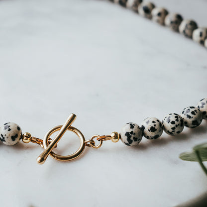 The Chunky OT | Dalmatian Jasper Gemstone Necklace
