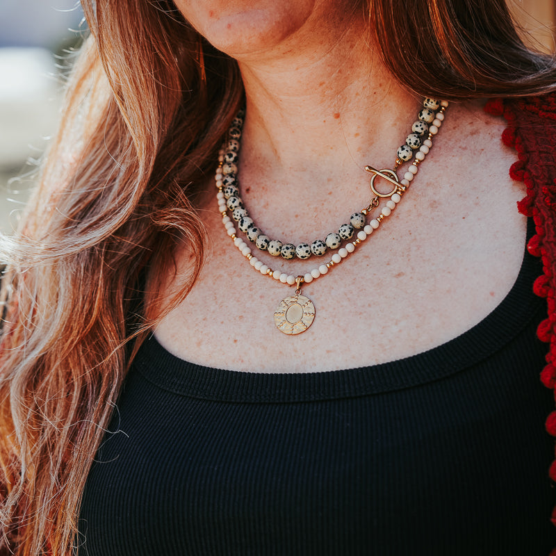 The Chunky OT | Dalmatian Jasper Gemstone Necklace