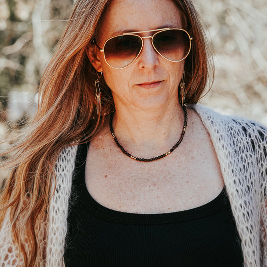 The Little Gem Stacker | Smoky Quartz Gemstone Necklace