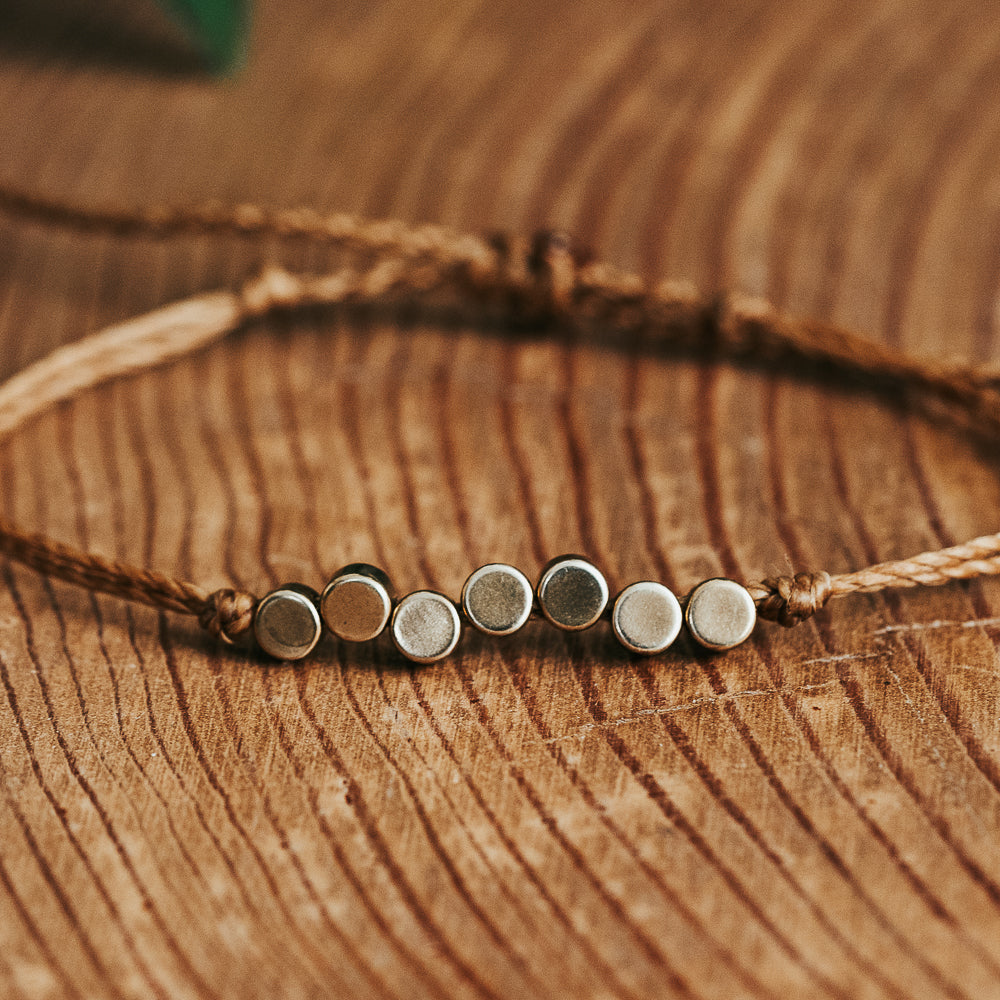 Asymmetrical Circles String Bracelets  |  Adjustable