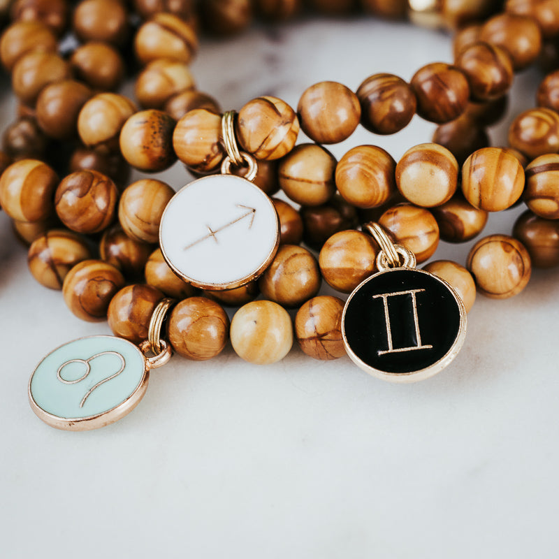 Zodiac SIgn Gemstone Bracelet - Woodlace