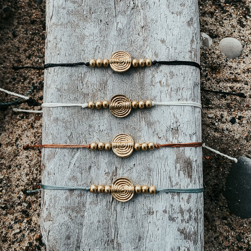 Curled String Bracelets  |  Adjustable